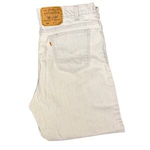 Levi's 550 Relaxed Fit Jeans Orange Tab Mens W38‎ Light Wash Denim